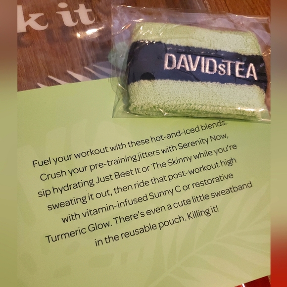 DavidsTea Workout Teas with Band - Picture 2 of 3